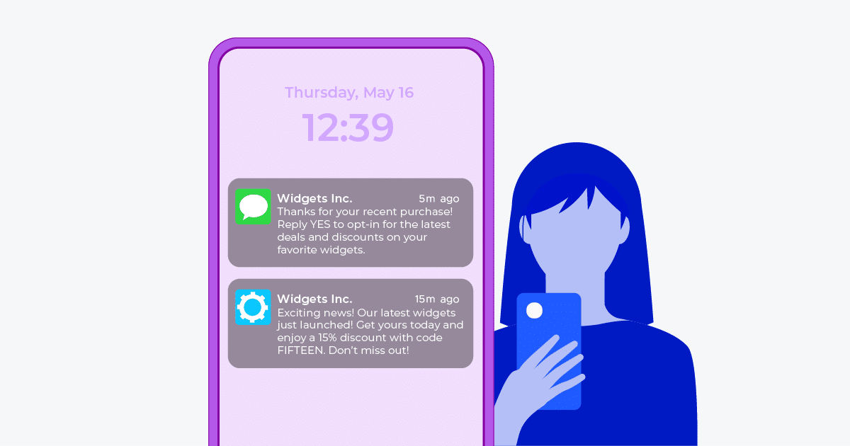 Difference between SMS and Push notifications